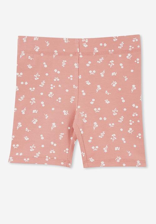 Cotton On - Hailey bike short - clay pigeon/ally ditsy