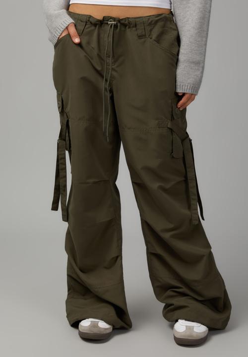 Factorie - Strappy utility pant - grape green