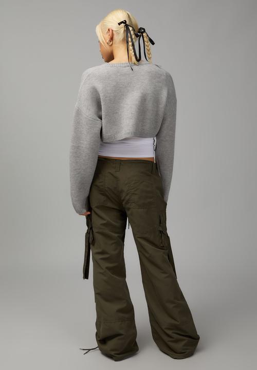 Factorie - Strappy utility pant - grape green