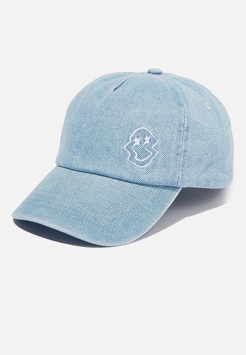 Cotton On - Kids lenny cap - denim/star smiley