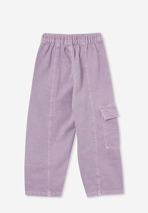 Cotton On - Katie cargo pant - lilac drop