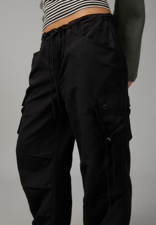 Factorie - Strappy utility pant - black