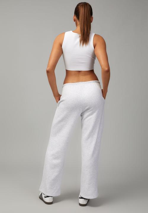 Factorie - Straight leg trackpant - silver marle