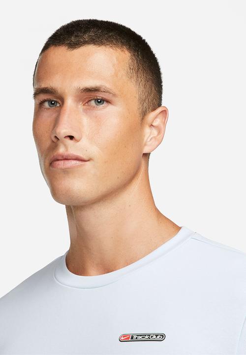 Nike - Dri-FIT Track club fleece crew  sweatshirt- light blue