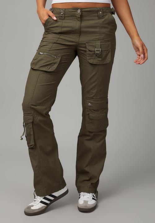 Factorie - Straight leg pocket pant - khaki
