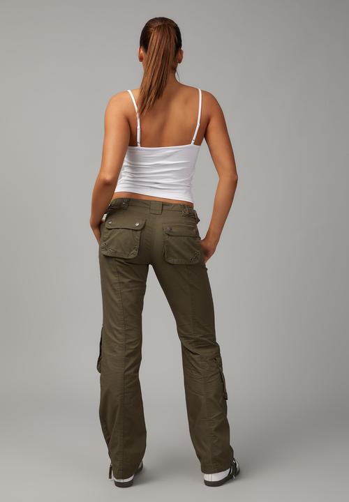 Factorie - Straight leg pocket pant - khaki