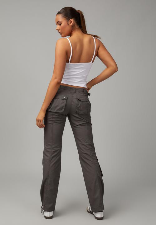 Factorie - Straight leg pocket pant - charcoal