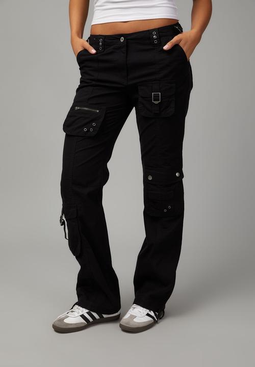 Factorie - Straight leg pocket pant - black
