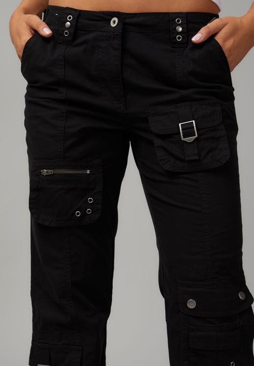 Factorie - Straight leg pocket pant - black