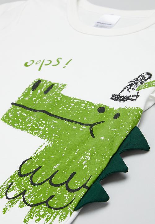 Pop Candy - T-shirt and short set - green & white