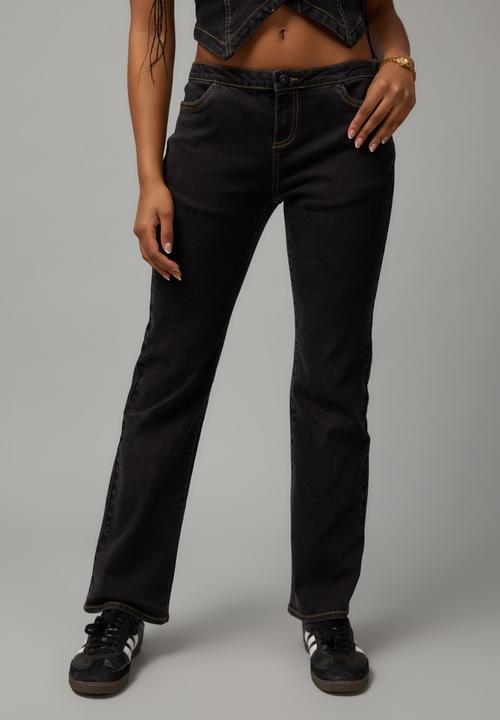 Factorie - Low rise boot leg jean - black