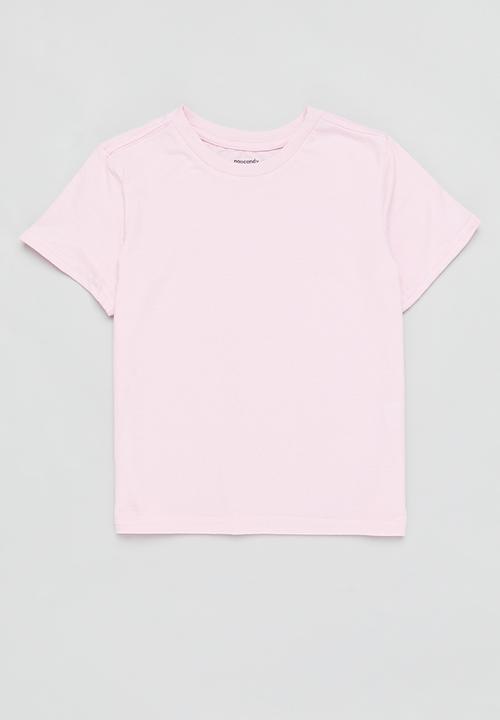 Pop Candy - Girls 2 pack basic tees - pink & milk
