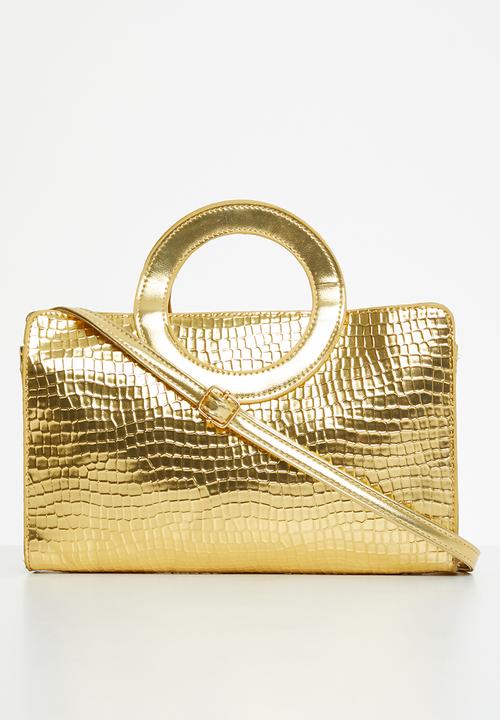 MILLA - Paula top handle bag - gold