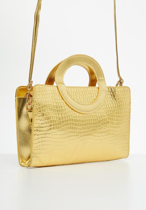 MILLA - Paula top handle bag - gold