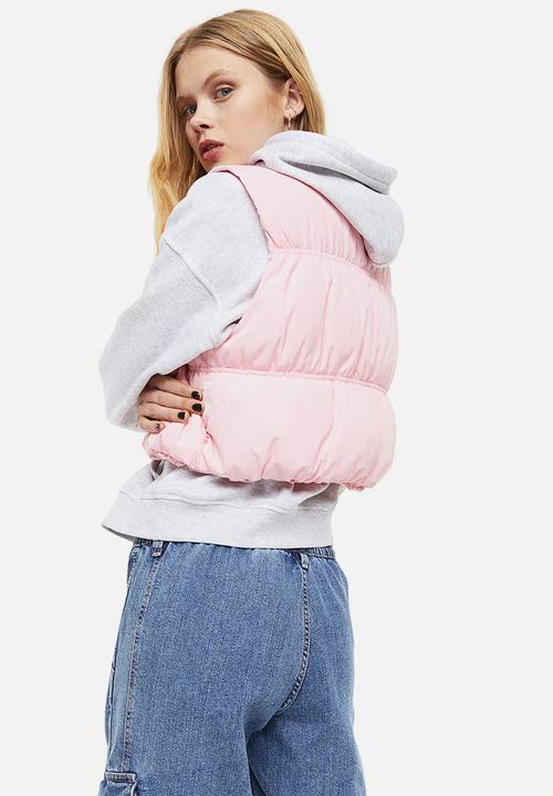 H&M - Puffer gilet - light pink