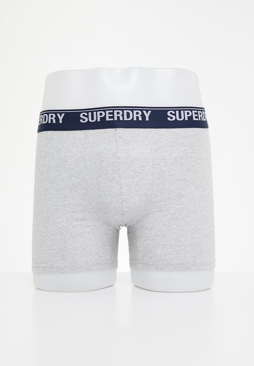 Superdry. - Boxer multi double pack - yellow & grey