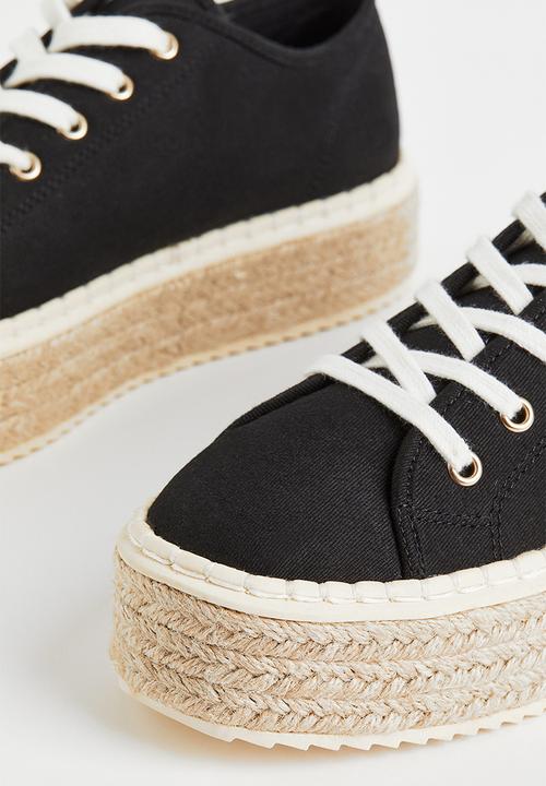 H&M - Espadrille trainers - black