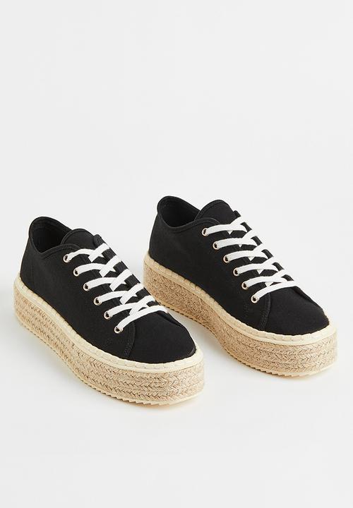 H&M - Espadrille trainers - black