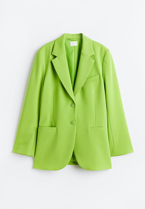 H&M - Single-breasted blazer - lime green 