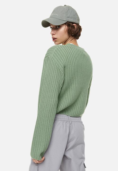 H&M - Rib-knit jumper - green