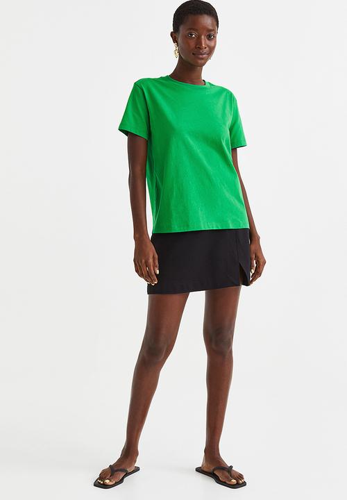 H&M - Cotton T-shirt - green