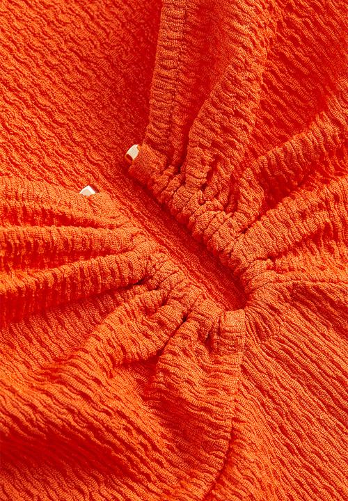 H&M - Crinkled jersey dress - orange