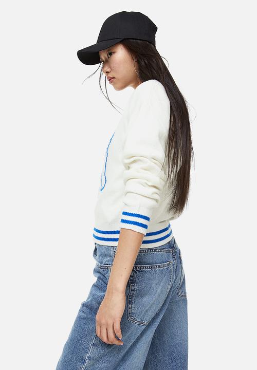 H&M - Motif-front jumper - white