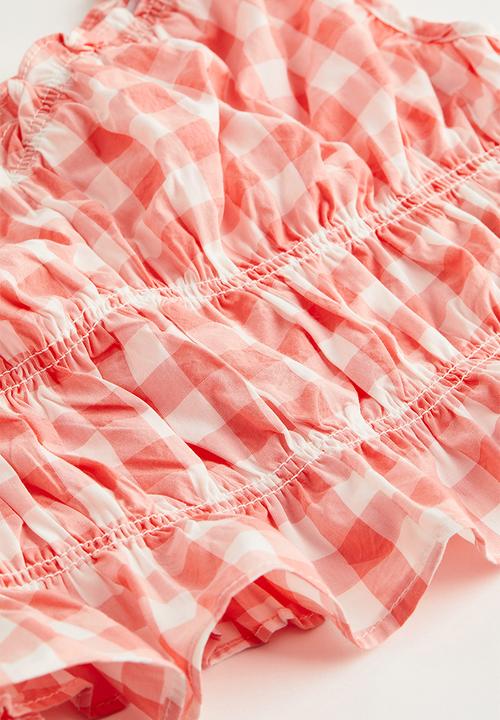H&M - Puff-sleeved blouse - pink