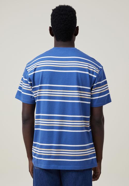 Cotton On - Loose fit stripe T-shirt - blue noughties stripe