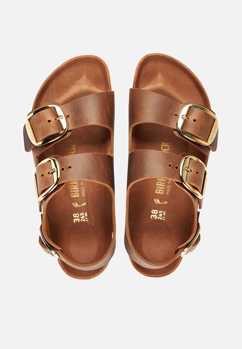 Birkenstock - Milano big buckle oiled leather regular - cognac