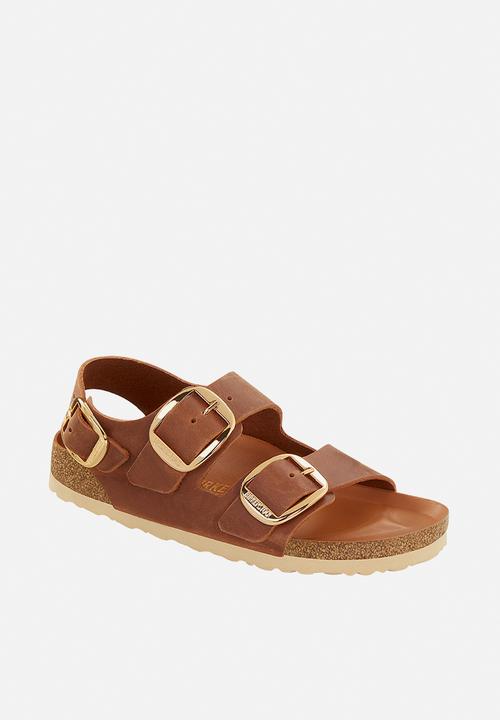 Birkenstock - Milano big buckle oiled leather regular - cognac
