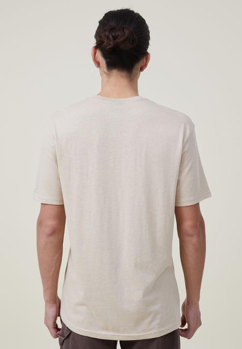 Cotton On - Loose fit souvenir T-shirt - stone clay/fort worth