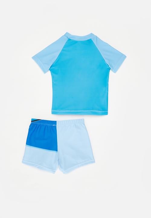 Pop Candy - Boys swim set - light blue and red