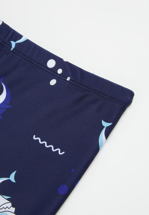 Pop Candy - Boys swimming cap and short set -blue 