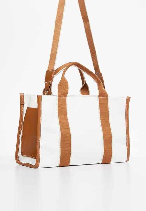 edit - Kaylee tote bag - cream & tan