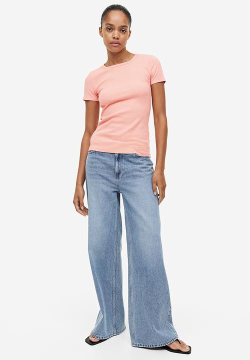 H&M - Ribbed top - powder pink