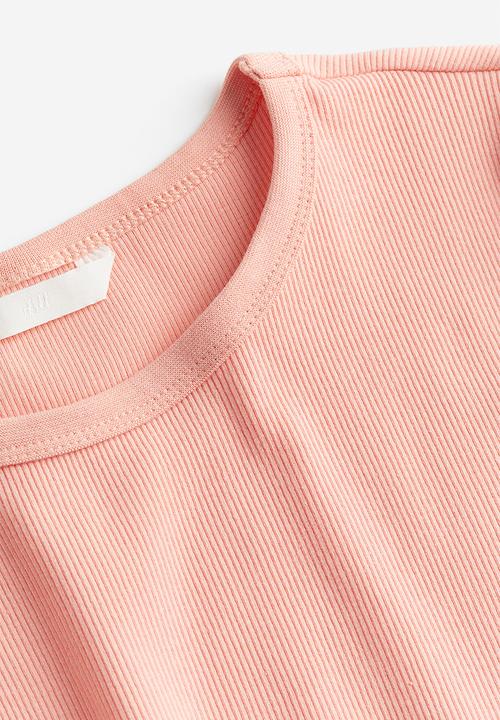 H&M - Ribbed top - powder pink
