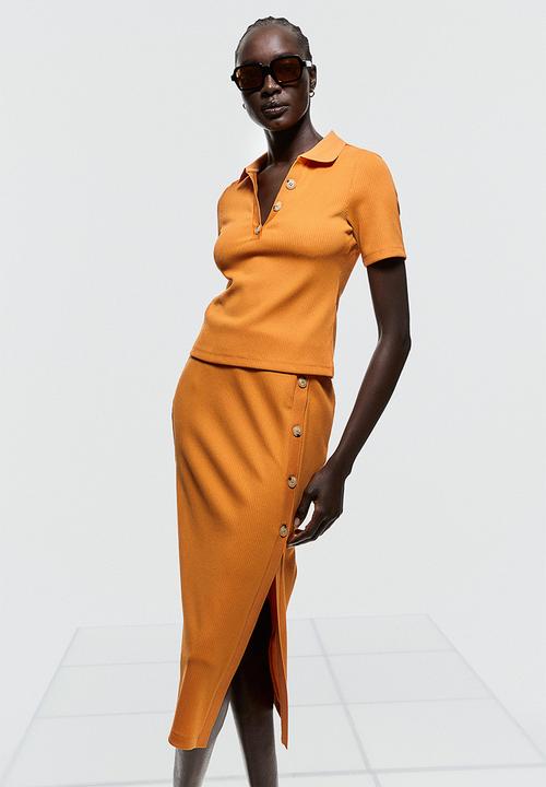 H&M - Collared top - orange