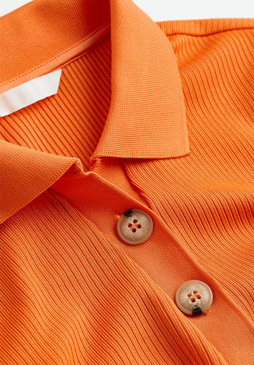 H&M - Collared top - orange