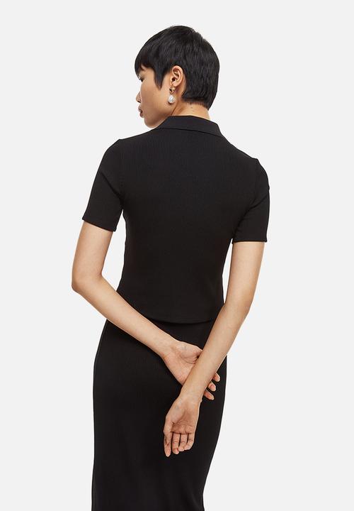 H&M - Collared top - black