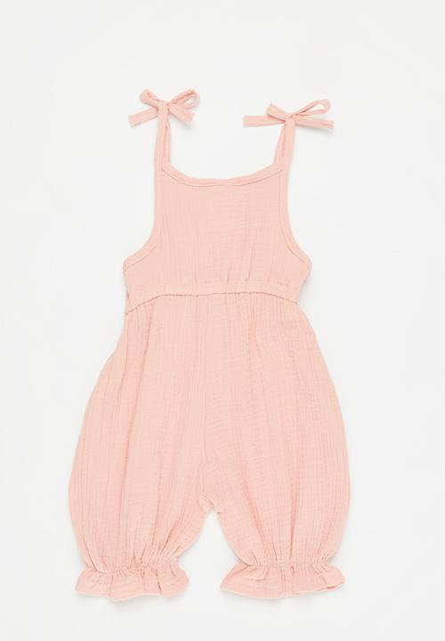 Pop Candy - Tie strap jumpsuit - dusty pink