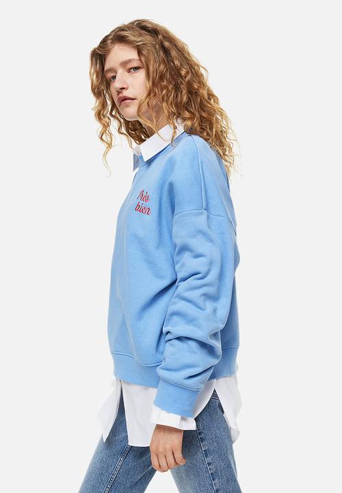 H&M - Crew-neck sweatshirt - blue/très bien 