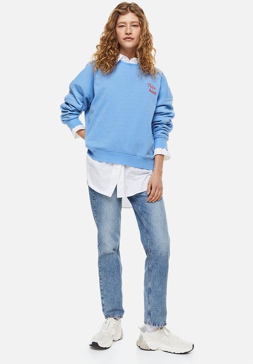 H&M - Crew-neck sweatshirt - blue/très bien 