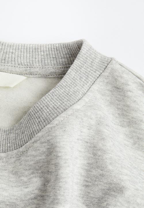 H&M - Printed sweatshirt - light grey marl/new york 