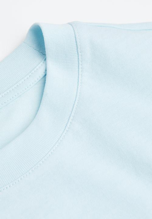 H&M - Cotton T-shirt - light blue
