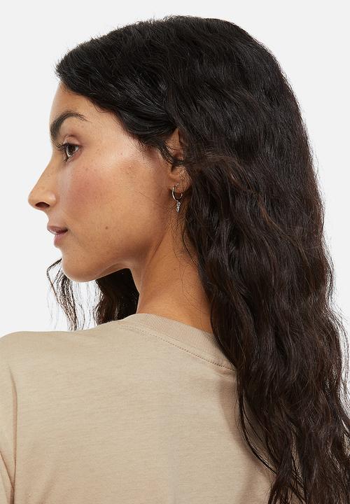 H&M - Cotton T-shirt - light beige