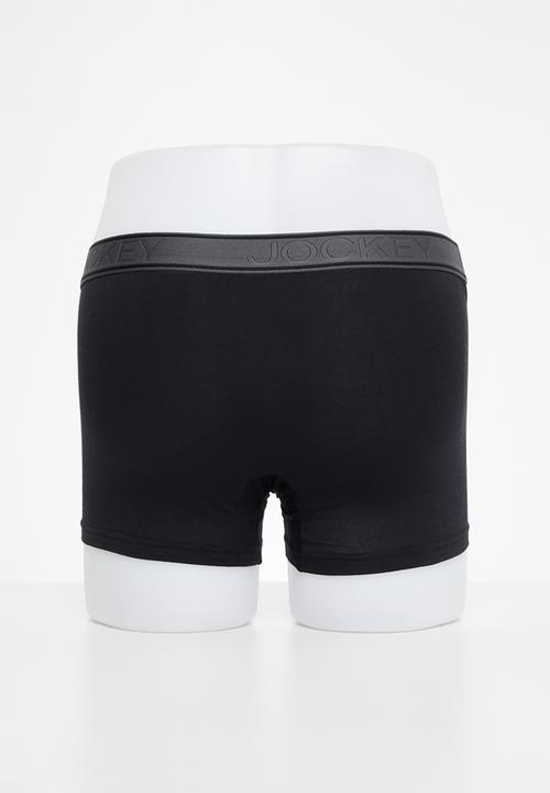 Jockey - U-pouch cotton modal short short leg - black