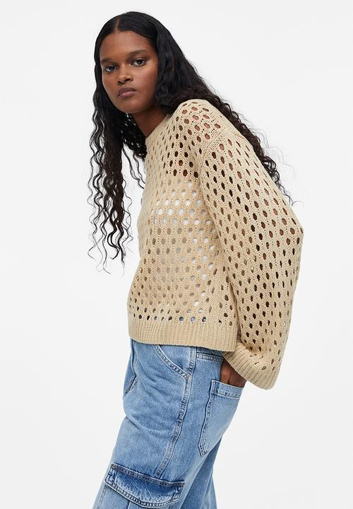 H&M - Hole-knit jumper - beige