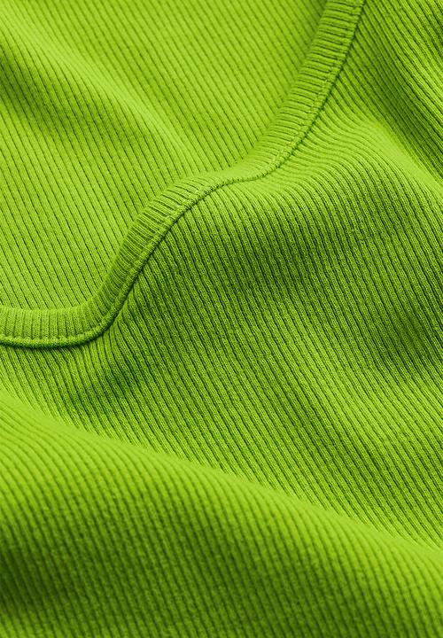 H&M - Ribbed jersey top - green