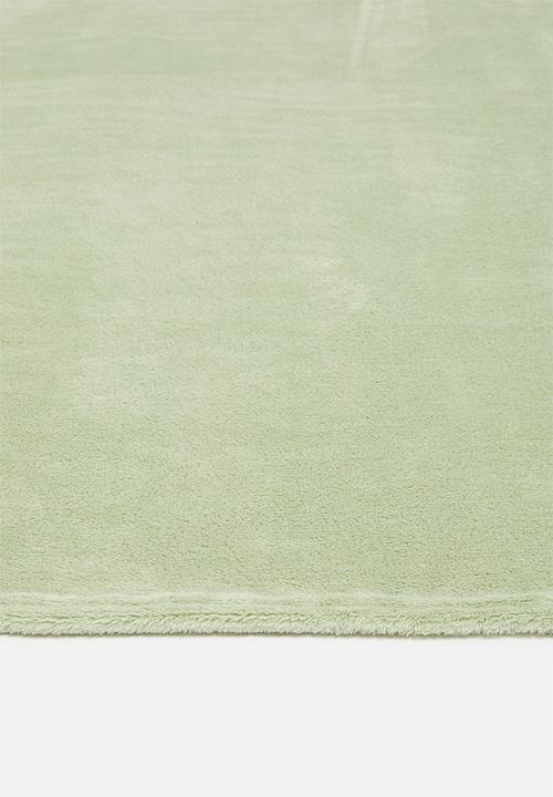 Sixth Floor - Coral fleece throw - sage